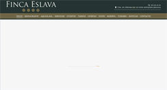 Desktop Screenshot of hotelfincaeslava.com