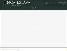 Tablet Screenshot of hotelfincaeslava.com